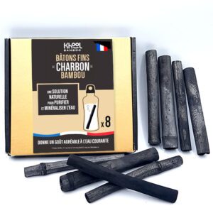 Lot de 8 Bâtons fins <span class="chb">de charbon de bambou