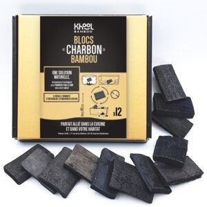 Lot de 12 blocs <span class="chb">de charbon de bambou