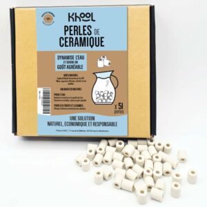 Lot de 51 <span class="chb">perles de céramique