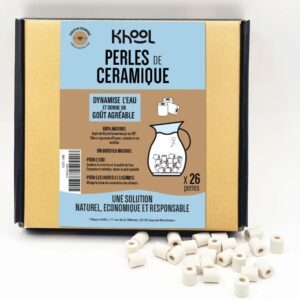 Lot de 26 <span class="chb">perles de céramique