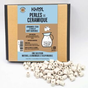 Lot de 101 <span class="chb">perles de céramique